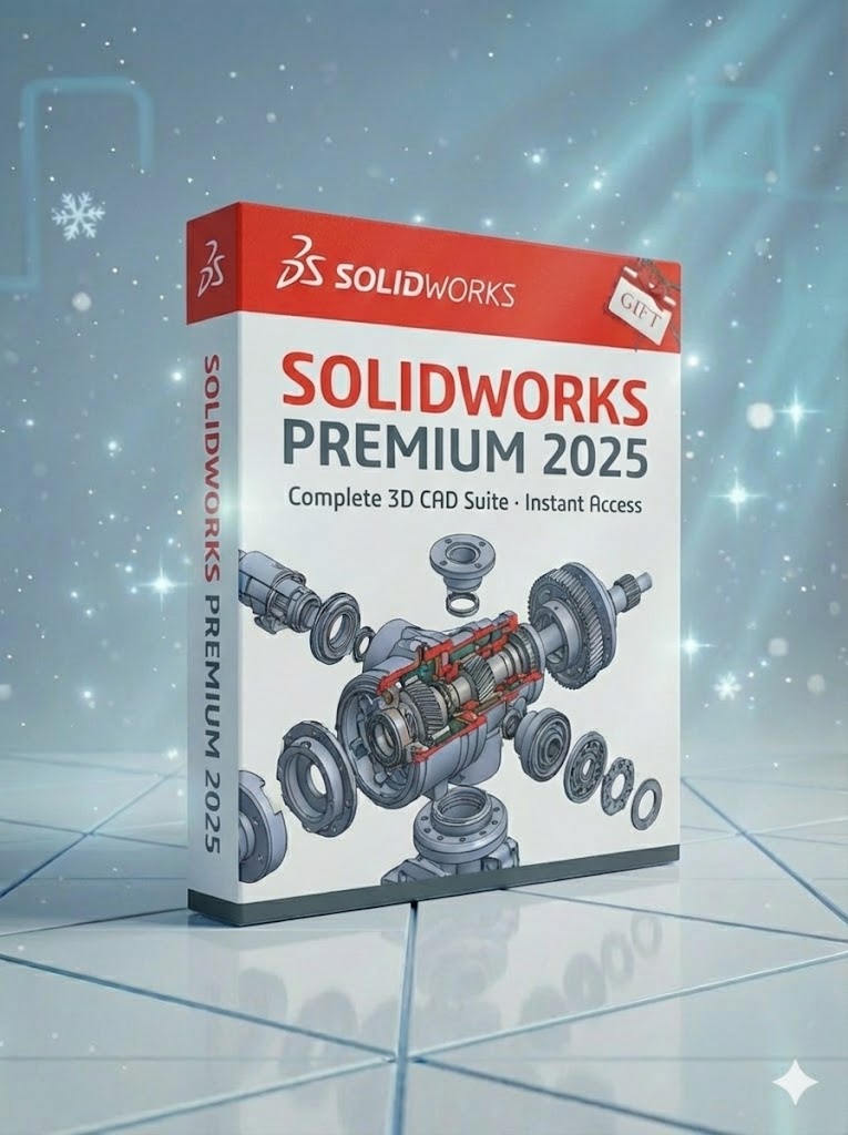 SolidWorks Premium 2025 Complete 3D CAD Suite · Instant Access