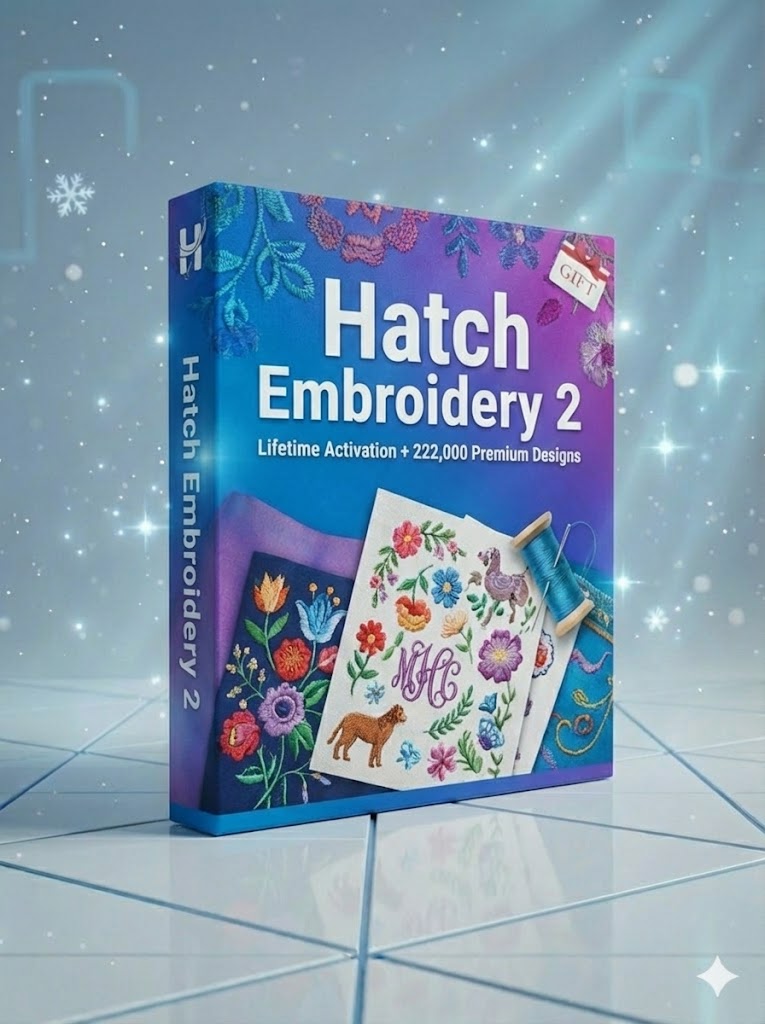 Hatch Embroidery 2 – Lifetime Activation + 222,000 Premium Designs