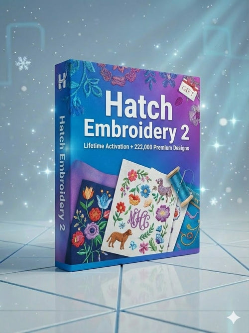 Hatch Embroidery 2 – Lifetime Activation + 222,000 Premium Designs