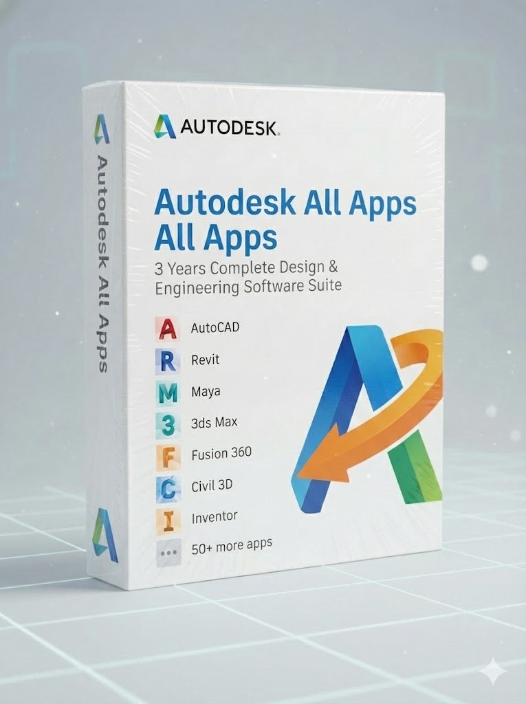 Autodesk All Apps – 3 Years Complete Design & Engineering Software Suite